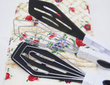 4-pc FLORAL TRELLIS Cotton Kitchen DISH TOWELS & Locking Turner Tongs UTENSILS