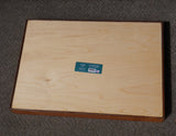 WATERCOLOR HARVEST PUMPKINS 13" Tempered Glass LAZY SUSAN & Wooden SERVING TRAY