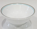 Corelle TREE BIRD 18-oz SOUP CEREAL BOWL 6 1/4"  *Turquoise Blue & Brown Bands