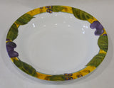 9" Corelle TUSCAN VINE 15-oz FLAT RIM PASTA SOUP BOWL Vineyard Grape Leaves
