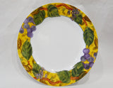Corelle TUSCAN VINE 8 1/2" LUNCH Plate VINEYARD PURPLE Wine GRAPE LEAVES