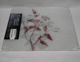 ❤️ Corelle TWILIGHT GROVE 15x12 COUNTER SAVER Tempered Glass Hot Plate Cutting Board
