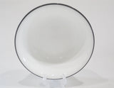 Corelle DARK GREY RIM 18-oz SOUP BOWL Cereal Salad *Veranda Reminisce Misty