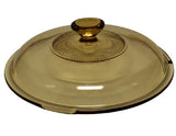 2-pc PYREX Corning VISIONS Amber 1.5-Qt SAUCEPAN Oven Stovetop Micro Safe