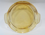*New PYREX Amber VISIONS 10" Octagon Round QUICHE Deep Dish Pie BAKING Dish