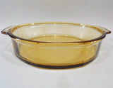 *New PYREX Amber VISIONS 10" Octagon Round QUICHE Deep Dish Pie BAKING Dish