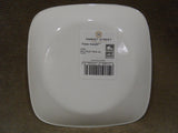 Corelle N.Y. Market Street LANEA WARM WHITE 9" Square LUNCH PLATE Ivory Bone
