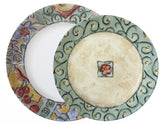 16-pc Corelle WATERCOLORS DINNERWARE SET Dinner Lunch PLATES BOWLS MUGS
