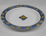 ❤️ NEW Corelle WATERCOLORS 15-oz BOWL 8.5" Flat Rimmed SOUP PLATE *Blue Scrolls