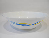 ❤️ 8-pc Corelle WAVES BOWL SET 1-Qt SERVING + 28-oz & 6-oz RAMEKINS Blue Yellow