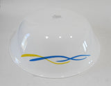 ❤️ 6-pc Corelle WAVES Snack SET 1-Qt SERVING & 6-oz RAMEKINS BOWLS Blue Yellow