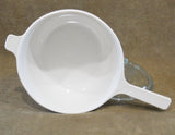 *New CORNINGWARE 2.5-Qt Just White SAUCEPAN POT & COVER Pyroceram Winter Frost