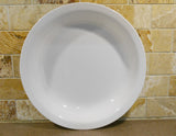 ❤️ NEW Corelle WINTER FROST WHITE 10.25" PIE PLATE Multi-Dish Flat Rim Just Dazzling
