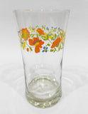 ❤️ 1 Corelle Corning WILDFLOWER 14-oz TUMBLER GLASS 5-3/4" Orange Poppy Floral