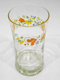 ❤️ 1 Corelle Corning WILDFLOWER 14-oz TUMBLER GLASS 5-3/4" Orange Poppy Floral
