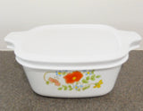 2-pc CORNINGWARE Corelle Pyroceram WILDFLOWER Petite Pan P43 DISH & COVER