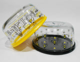 ❤️ 4-pc PYREX WINNIE THE POOH & BEE HAPPY 4 Cup Storage Bowls Set *Yellow Black