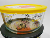 ❤️ 8-pc PYREX WINNIE THE POOH & BEE HAPPY 7 Cup 4 Cup Storage Bowls Set