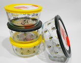 ❤️ 8-pc PYREX WINNIE THE POOH & BEE HAPPY 7 Cup 4 Cup Storage Bowls Set