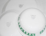 ❤️ Corelle WINTER FESTIVAL Bread APPETIZER PLATE Green Christmas Trees Snowmen Reindeer