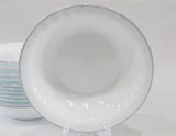 *NR MINT Corelle WISTERIA 18-oz SOUP BOWL 7 1/4" Light Purple Swirled Fluted Rim