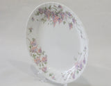 ❤️ EUC Corelle WISTERIA 10 1/4" DINNER PLATE Light Purple Swirled Fluted Rim