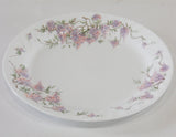 ❤️ EUC Corelle WISTERIA 10 1/4" DINNER PLATE Light Purple Swirled Fluted Rim