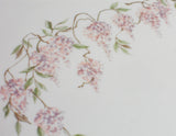 Corelle WISTERIA 12x10 SERVING PLATTER Plate Light Purple Swirled Fluted Rim