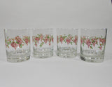 ❤️ 4 NEW Corelle WISTERIA 12.5-oz ROCKS GLASSES Double Old Fashioned Juice *Purple Floral