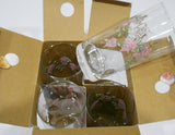 ❤️ 4 NEW Corelle WISTERIA 16-oz TUMBLER GLASSES Tall Hi-Ball Cooler Iced Tea *Purple Floral