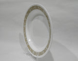1 Corelle WOODLAND BROWN 15-oz BOWL Flat Rimmed Soup Plate *Floral Leaves