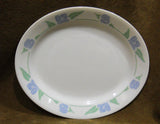 *NEW Corelle FRIENDSHIP 9.5 x 7.75 OVAL PLATTER Entree Plate Pastel Floral