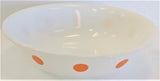 1 Corelle Orange HOT DOTS Spot On 10-oz DESSERT Sauce BOWL 5 3/8"