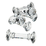 6-pc GODINGER Fine Dining DUMBBELL KNIFE RESTS Elegant Clear 24% Lead Crystal