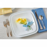 16-pc Corelle PURE WHITE SQUARE Dinnerware Set *Dinner, Lunch Plates, Bowls & Mugs