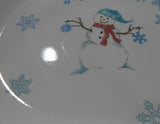 ❤️ Corelle WINTER MAGIC 12 x 10 SERVING PLATTER Meat Plate Entrée Tray *Snowman Snowflakes